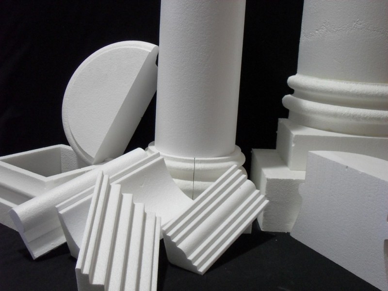 Styrox 3D CNC leikkurin - Arkkitehtonisia elementtejä.