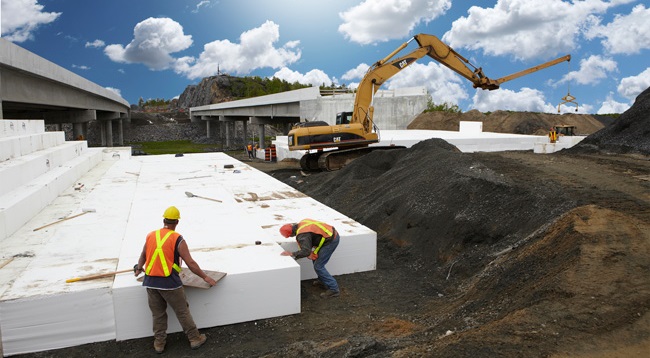 Is styrofoam good for construction?